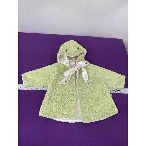Bunnies By The Bay Baby Frog Sweater Hooded Tie Closure Sweater Jacket Cloak Was - Picture 1 of 10